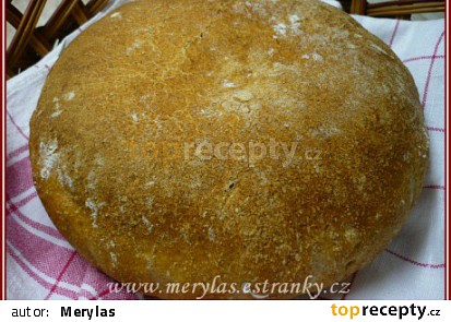 Pšeničný chlebík s grahamovou moukou pečený v remosce