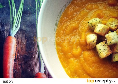 Mrkvová polévka s chilli a koriandrem