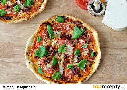 Vegan pizza (skoro Quattro Stagioni)