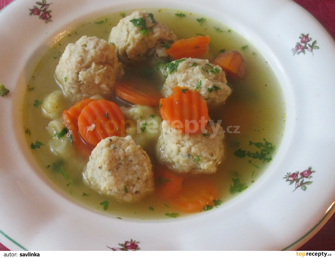 Kvasnicové knedlíčky do polévky recept TopRecepty.cz