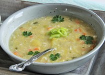 Zasmažená pórková polévka