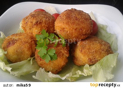 Hermelínovo-květákové krokety