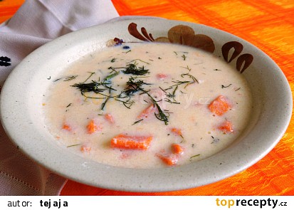 Polévka s batáty (sladké brambory) á la "kyselačka"