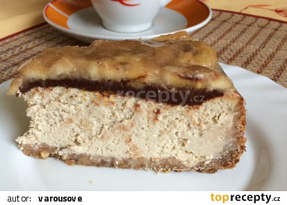 Banánový cheesecake s čokoládou