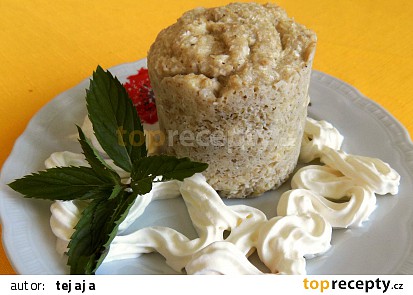 Banánový mugcake s kokosem