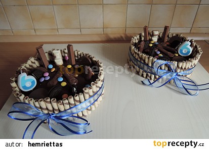 Dětský dort s ganache