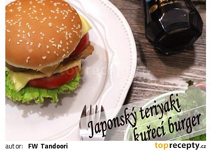 Japonský teriyaki kuřecí burger