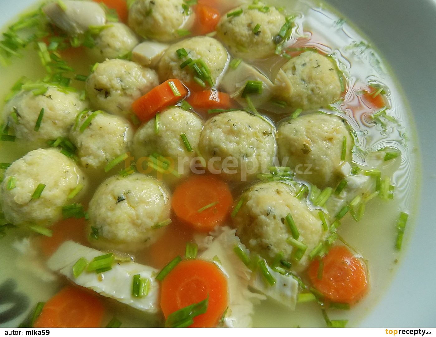 Ricottové knedlíčky do polévky recept TopRecepty.cz