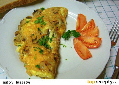 Rychlá vaječná omeleta se žampiony