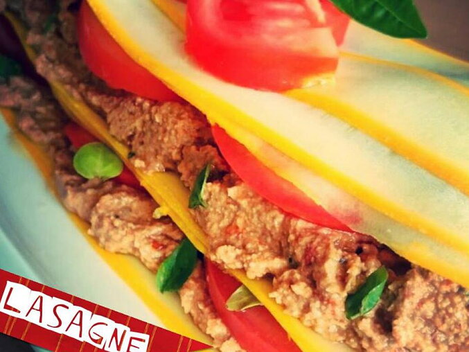 Raw lasagne