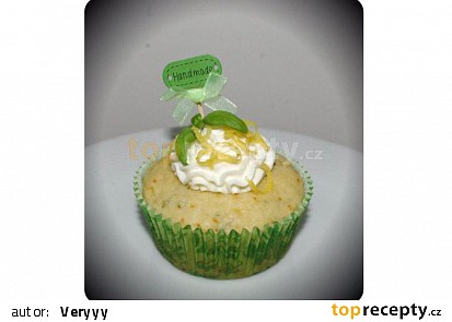 Bazalkovo citronové muffiny / cupcaky