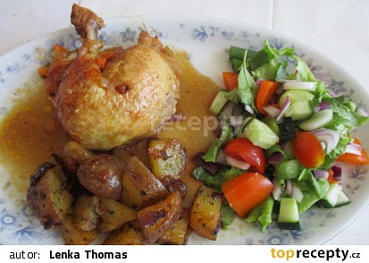 Kuře plněné kořenovou zeleninou