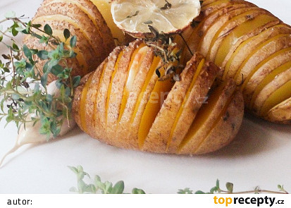 Citronové brambory Hasselback