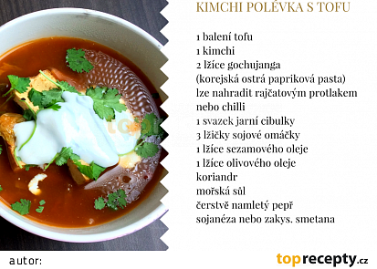 Kimchi polévka s tofu