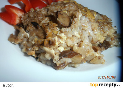 Houbovník s uzeným tofu