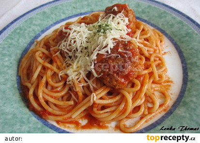 Masové kuličky v Bolognese omáčce