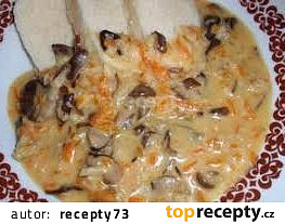 Hlíva (bedly, václavky) s kořenovou zeleninou - omáčka