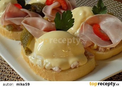 Vajíčkové chlebíčky s majonézovým přelivem