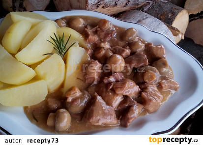 Česneková plec se žampiony