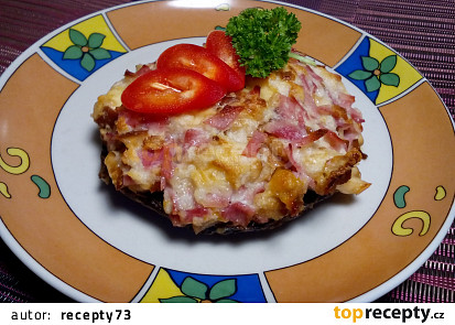 Portobello s uzenou mozzarellou