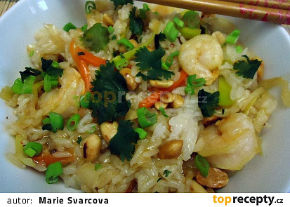 Kung pao s krevetami