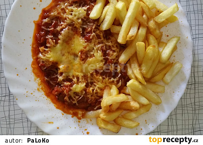 Veganský flamendr ze sojových nudliček