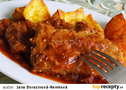 Krkovice pečená na cuketové směsi