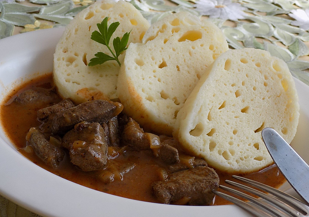 Vepřová játra na slanině