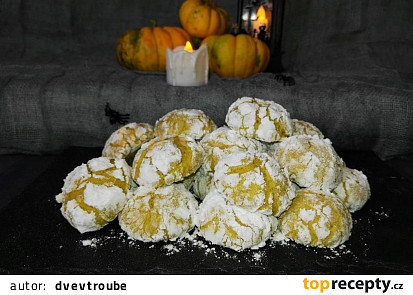 Dýňové sušenky/Pumpkin crinkle cookies