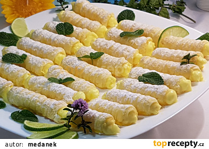 Mini trubičky s citronovým krémem