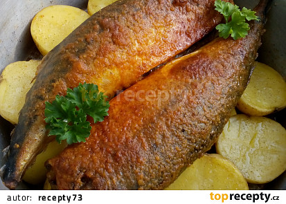 Ryba na bramborách pečená