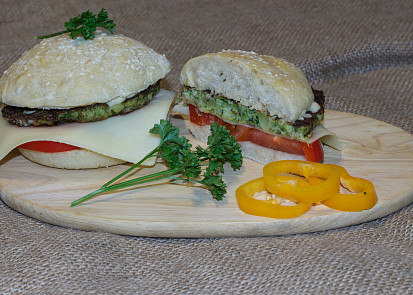 Hamburgery šťastných kraviček Hamburgery šťastných kraviček