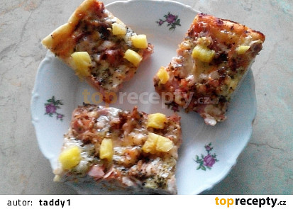 Slaný koláč ála pizza