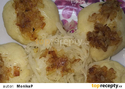 Plněné bramborové knedlíky s uzeným masem 1