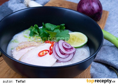 Thajská pálivá kuřecí polévka