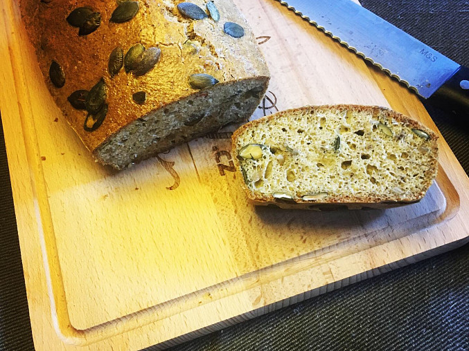 Tahini chleba - sezamový chleba bez mouky