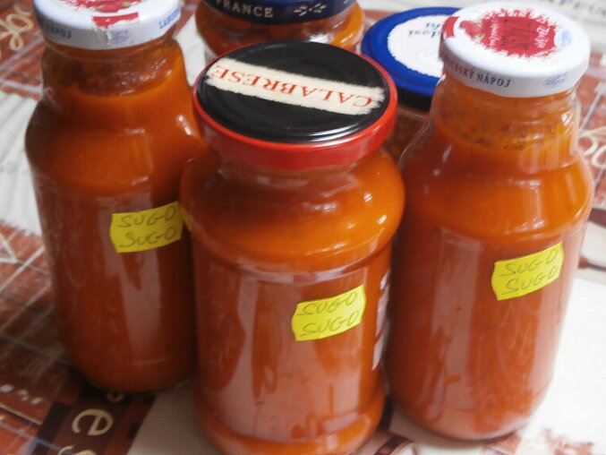 Omáčka z rajčat (sugo pomodoro)