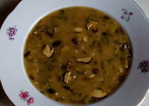 Podzimní pórková polévka s houbami