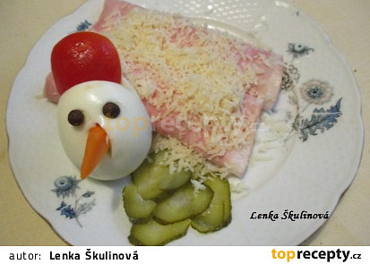 Šunkové závitky s křenem