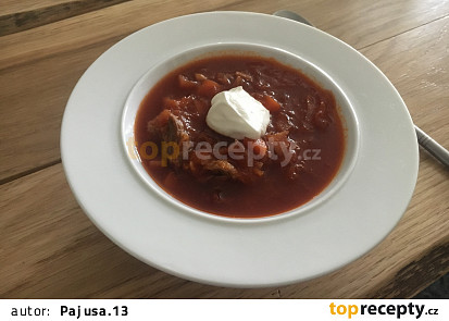 Boršč jednoduchý recept
