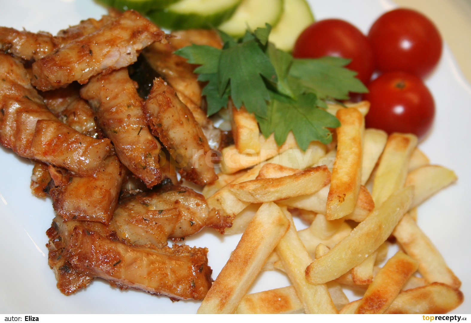 Pečené nudličky z kapra recept TopRecepty.cz