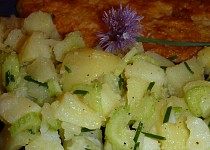 Řapíkatý bramborový salát k bleskové rybě