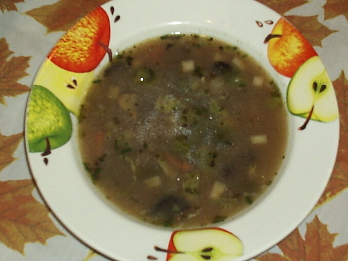 Bramboračka s houbami