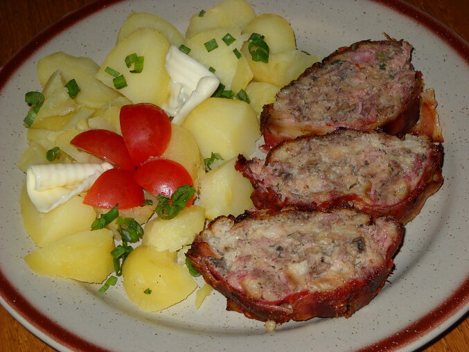 Sekaná podle Itala (Polpettone con pancetta)
