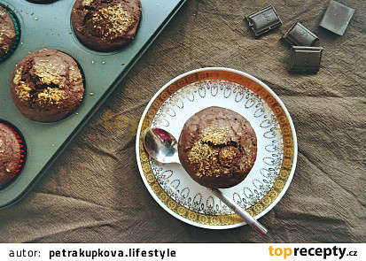 Extra čokoládové veganské muffiny