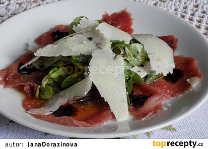 Carpaccio z hovězí svíce