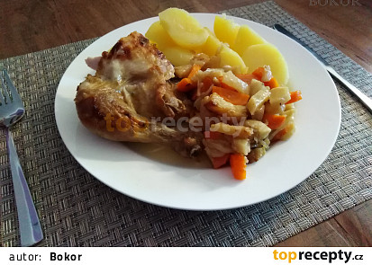 Kuře na kořenové zelenině