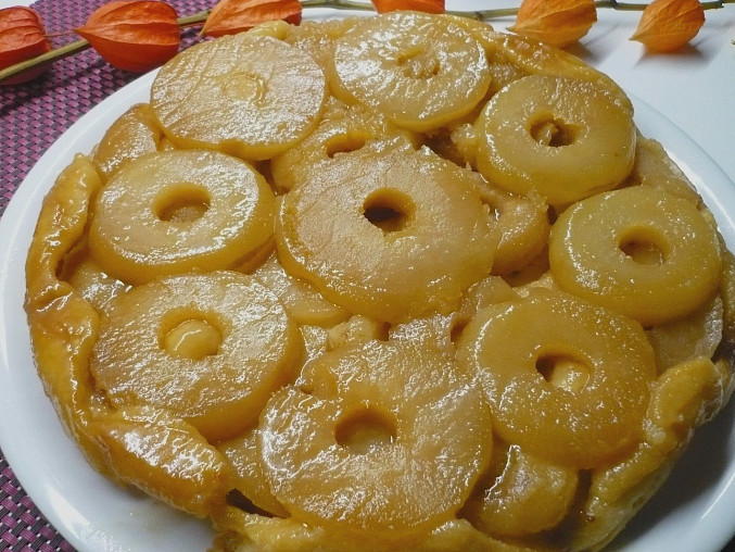 Obrácený jablečný koláč - Tarte Tatin