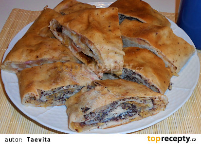 Kynutý závin, jablečno-makový  (Dělená strava podle LK - Kytičky + ovoce)