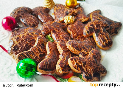 Perníčky s dřevěným dekorem